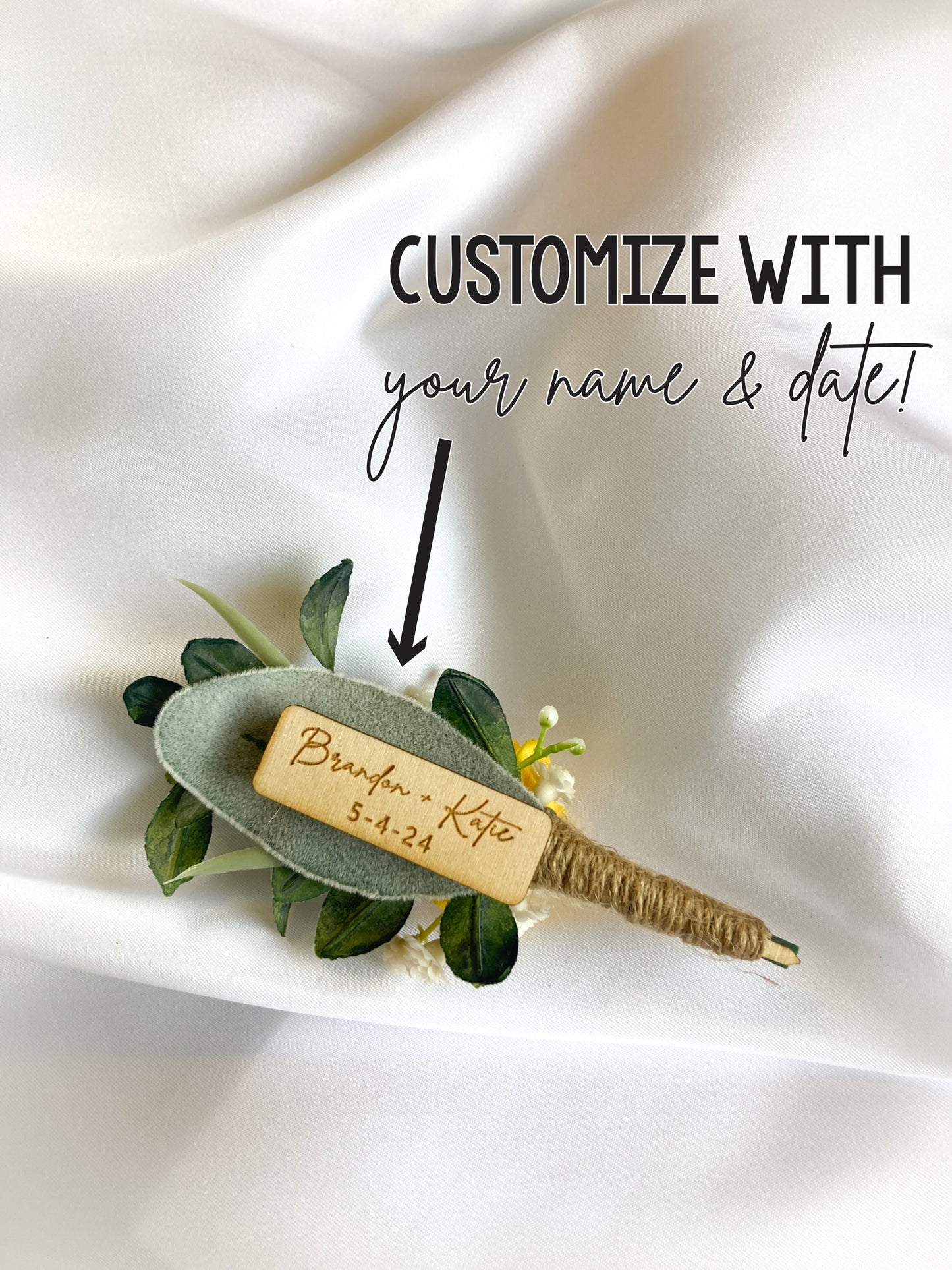 Yellow Rose Magnetic Clip-On Boutonniere