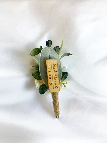 Yellow Rose Magnetic Clip-On Boutonniere